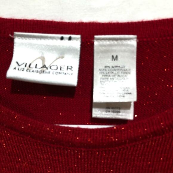 Villager metallic sparkly short sleeve Size M - Picture 5 of 9